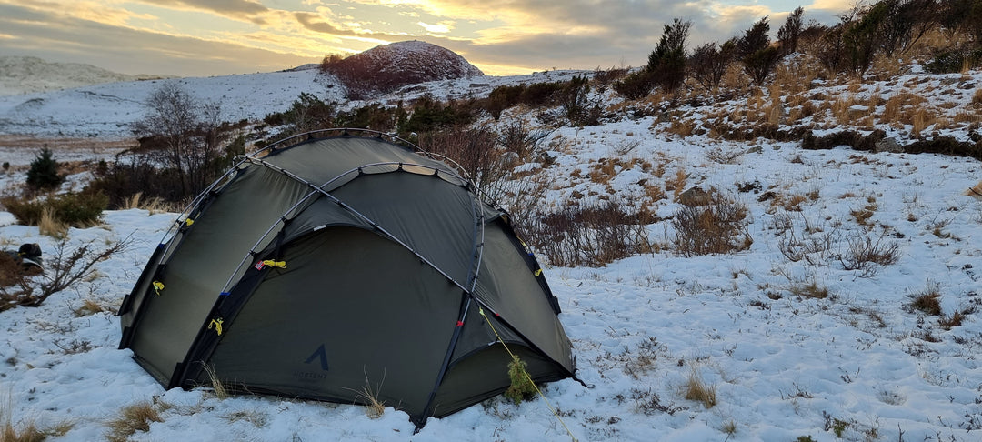 Why design the poles on the outside of the tent.