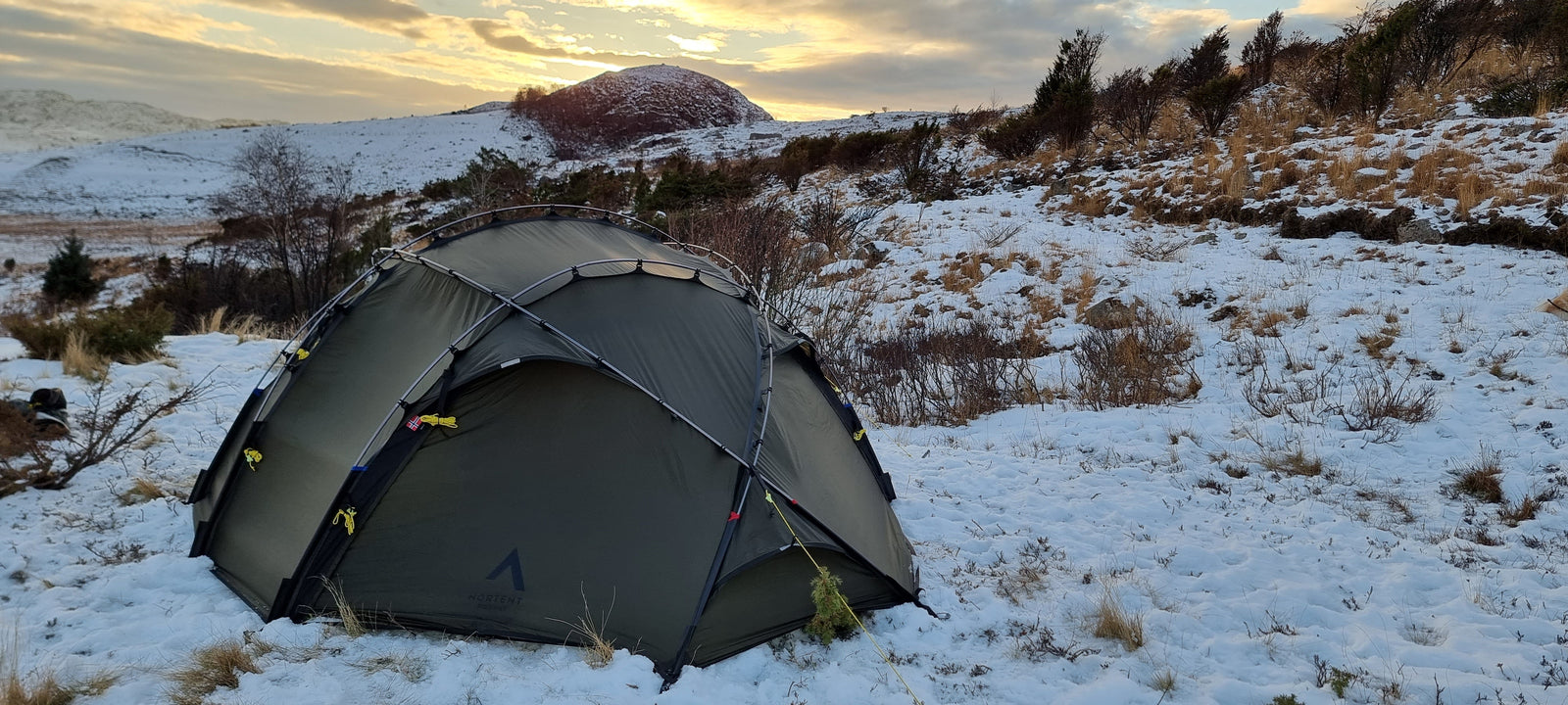 Why design the poles on the outside of the tent.